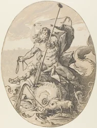 Oceanus, plate two from Demogorgon and the Deities