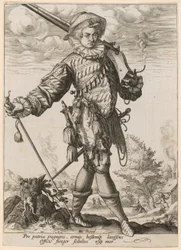 Standing Landsknecht with Musket and Pike