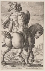 Titus Manlius on Horseback, from The Roman Heroes