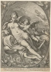 Venus and Cupid, Plate 2 of the Series "Three Goddesses"
