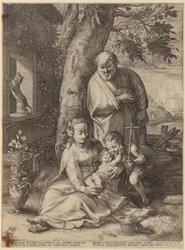 Annunciation, Plate 1 from the Series "The Life of the Virgin Mary"