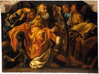 King David Playing the Harp