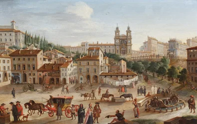 Rome, Santa Trinita dei Monti and the Piazza di Spagna