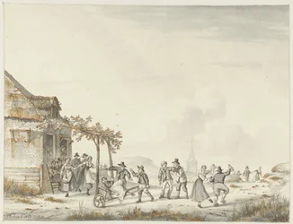 Village Festival at an Inn by the Dunes
