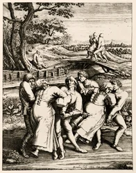Dancing Plague, Strasbourg, Alsace. 1518