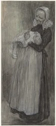 Baker with Infant