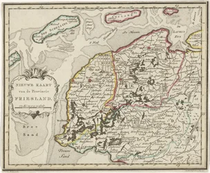 Map of Friesland