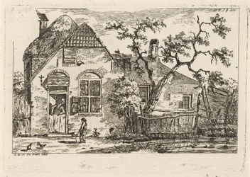 Boy with Hoop at a Farm