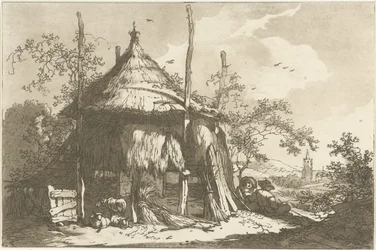 Shepherds by a Haystack (Twelve Designs Calculated for the Use of Those Who Are Learning to Draw Landscape)