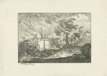 Landscape in Rain and Storm