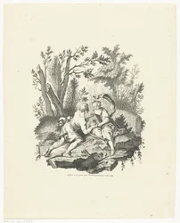 Shepherd and Shepherdess with Bird and Birdhouse