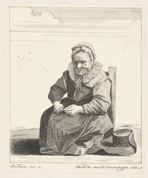 Seated Old Woman with Rosary