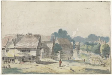 View in a Village with Half-Timbered Houses