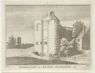 Ruins of Castle Zandenburg, Veere (Remains of Castle Zandenburg, 1743)