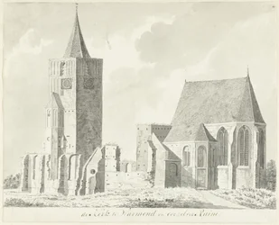 Church in Warmond and Its Ruins