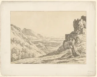 Ruins with Distant View Tentamina Lithographica (series title) Italian Landscapes (series title)