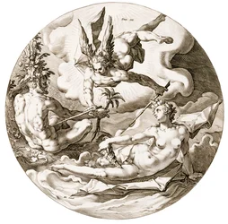 Day III, The Separation of the Waters, from the series The Six Days of Creation, 1589