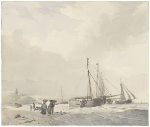 View of the Beach at Scheveningen