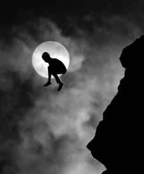 Boy Jumps Moon