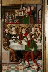 The Banquet of Ahasuerus based on an account in the Book of Esther