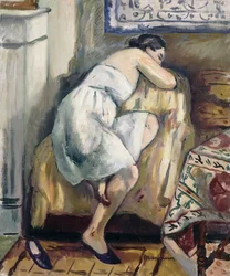 Jeanne Sleeping in a Chair