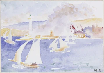 Seacoast with Lighthouse and House