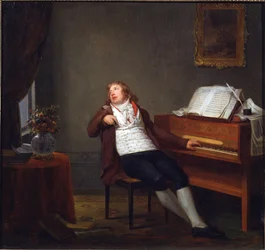 Portrait of the pianist and composer Johann Ladislaus Dussek (1760-1812)