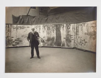 Claude Monet with his Palette in Front of his Work 