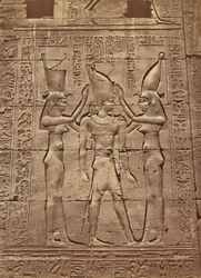 Edfou Coronation of the King by Goddess