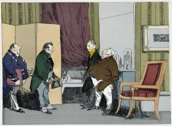 Request for increase - in "Administrative mores" by Henri Monnier