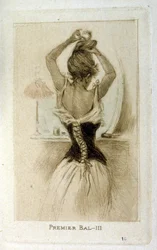 A Woman Preparing for a Ball