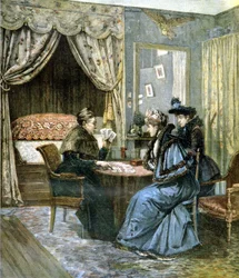 The card shooters - from the painting of H. Cain, in 