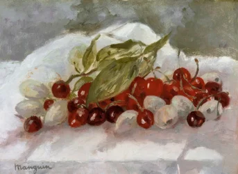 Still Life: Cherries and Pineapple