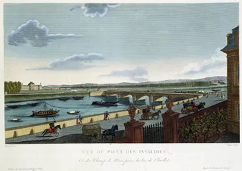 View of the bridge of the Invalides - in 