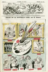 Illustration of Henri Demare for the Cover of La Nouvelle Lune