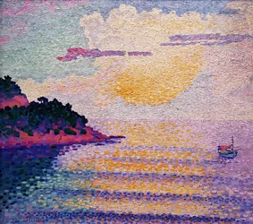 Sunset Over the Sea