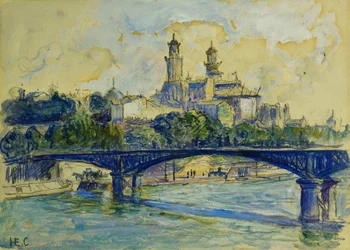 The Seine in front of the Trocadero