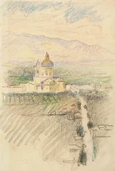 View Over Santa Maria degli Angeli Near Assisi
