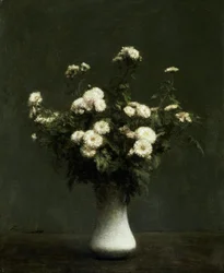 Vase of Chrysanthemums