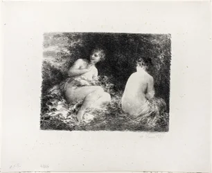 Bathing Women, Second Medium Plate