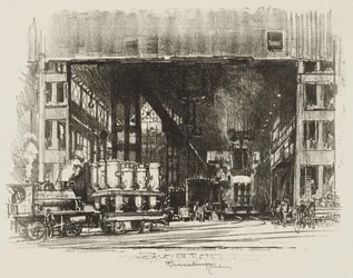 English War Work: The Urns, Casting Big Shells