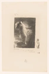 Young woman from Taranto falls from the bow of a ship (series title) Poems of André Chénier (series title)