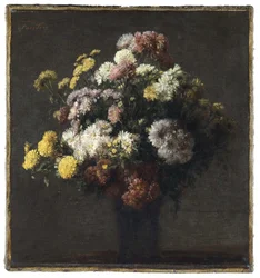 Vase with Chrysanthemums