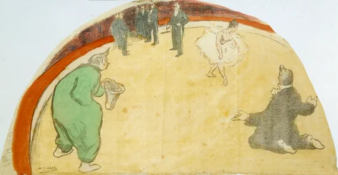 Circus Show with dancer, clowns