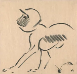 Crouching Monkey
