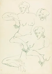 Five Studies of a Female Figure