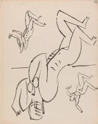 Three Studies for a Female Figure
