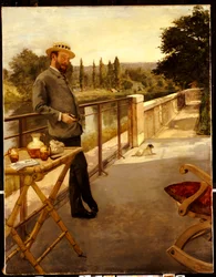 An Elegant Man on a Terrace, 1885