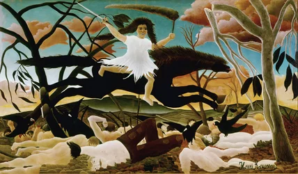 The War or the Ride of Discord. Painting by Henri Rousseau, known as Le Douanier Rousseau (1844-1910), 1894. Dimensions 114 x 195. Paris, Musée d