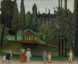 View of Montsouris Park, the Kiosk